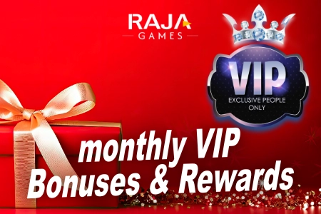Raja Games VIP Levels and Monthly Cashback Bonus 2025
